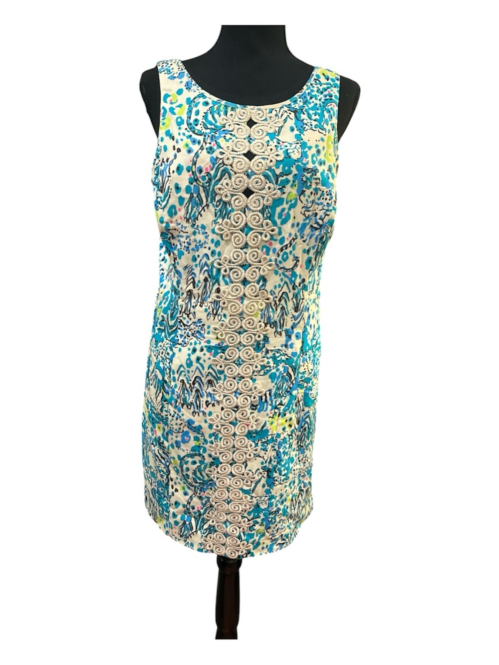 Lilly Pulitzer Women’s Ember Shift Dress In Sea Oat Escapades Size 10